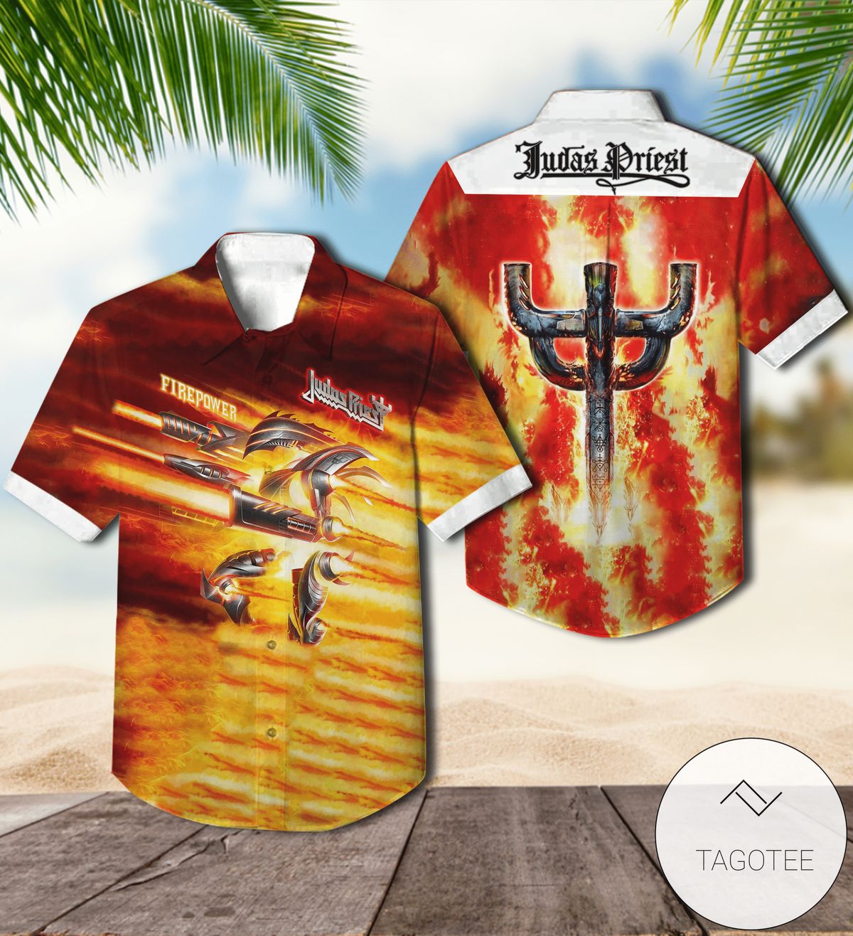 Judas Priest Killing Machine Album Cover Hawaiian Shirt