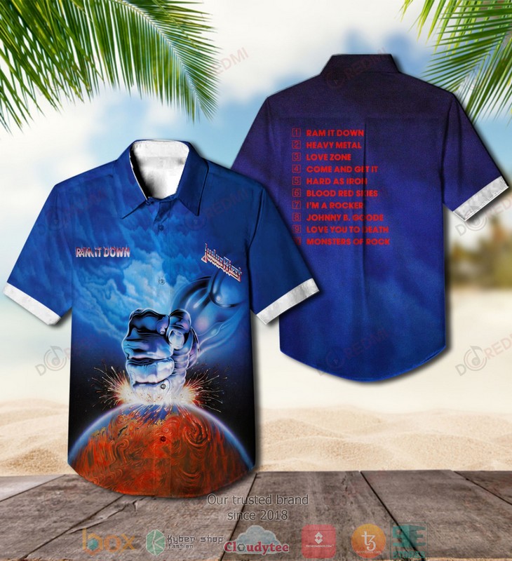 Judas Priest Painkiller Short Sleeve Hawaiian Shirt