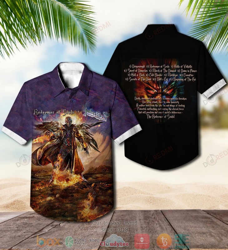 Judas Priest Ram It Down Short Sleeve Hawaiian Shirt