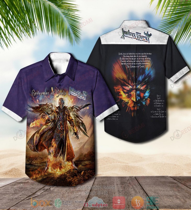 Judas Priest Screaming for Vengeance Short Sleeve Hawaiian Shirt