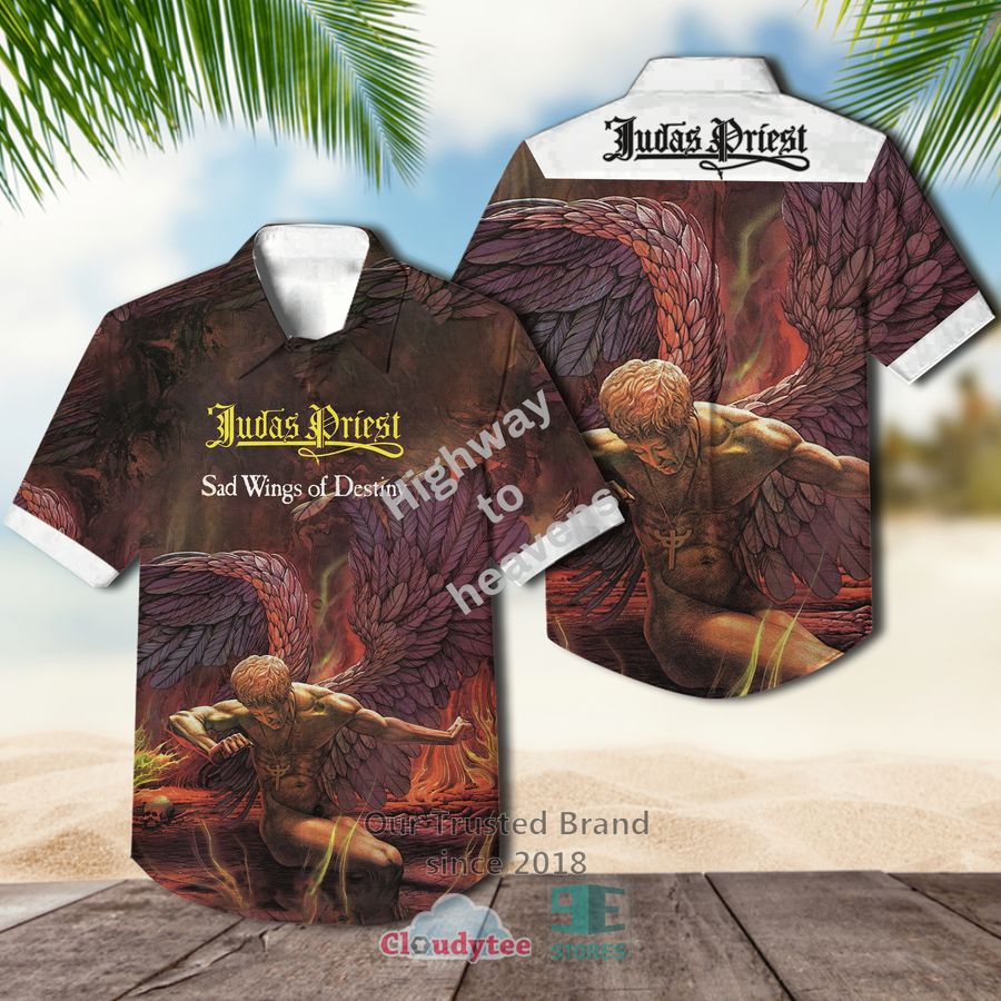 Judas Priest Point Of Entry Casual Hawaiian Shirt