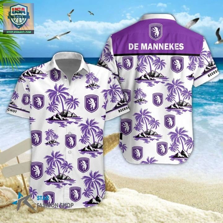 K. Beerschot V.A Football Club Short Sleeve Hawaiian Shirt