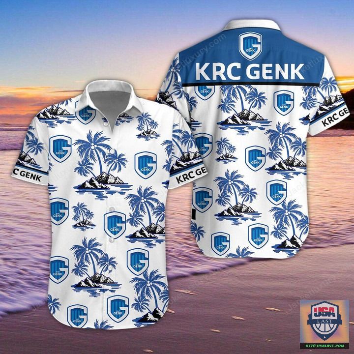 K.R.C. Genk Blauw-Wit Hawaiian Shirt