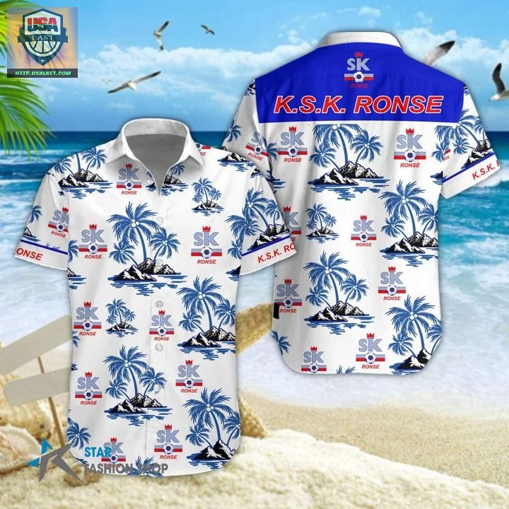 K.S.V. Oudenaarde Football Club Hawaiian Shirt