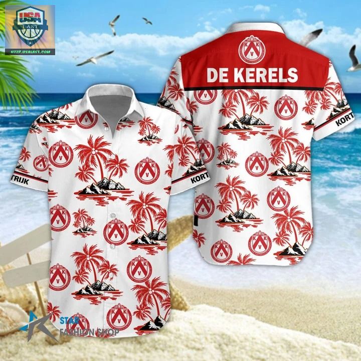 K.V. Kortrijk Football Club Aloha Hawaiian Shirt