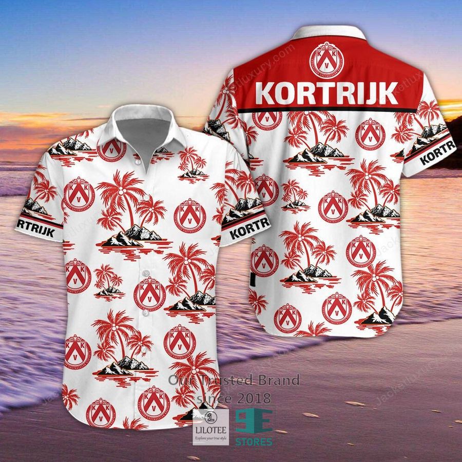 K.V. Kortrijk Hawaiian Casual Shirt