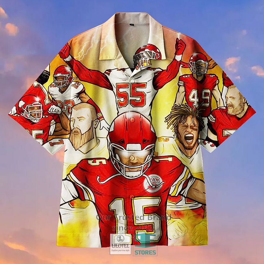 Kansas City Chiefs 2019-2020 Team Casual Hawaiian Shirt