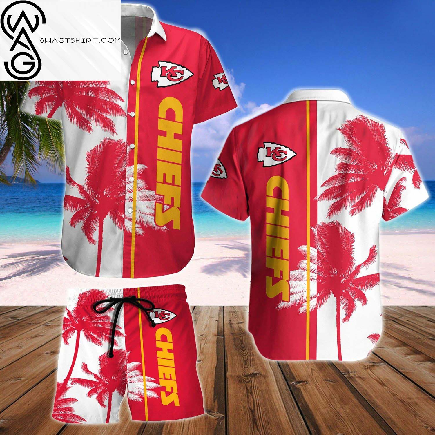 Kansas City Chiefs All Over Print Hawaiian Shirt