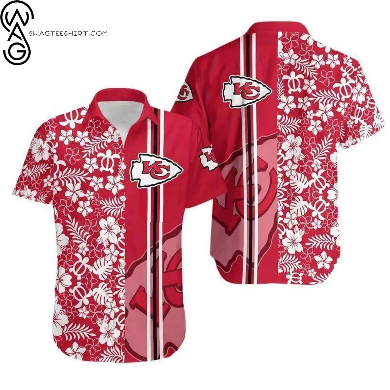 Kansas City Chiefs Floral Summer Aloha Hawaiian Shirt