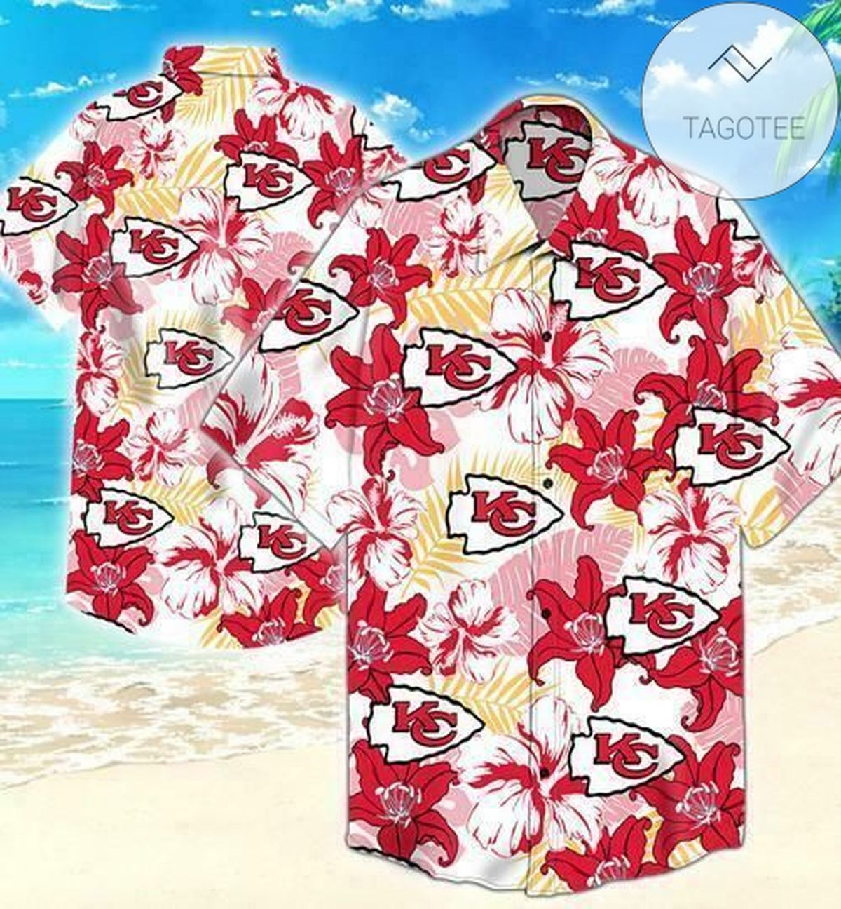 Kansas City Chiefs Flower Short Sleeve Authentic Hawaiian Shirt 2022