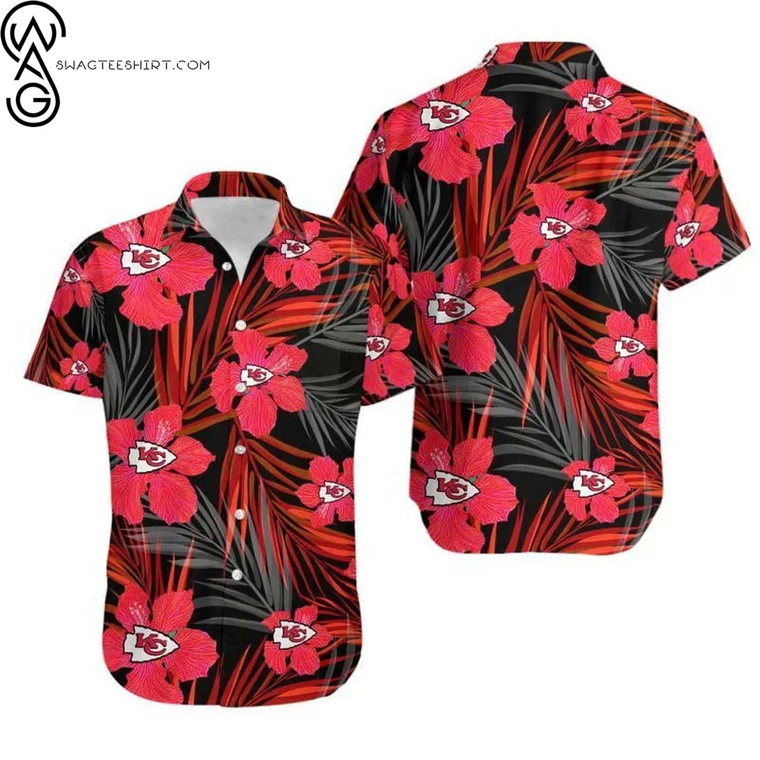 Kansas City Chiefs Floral And Turtle Summer Aloha Hawaiian Shirt