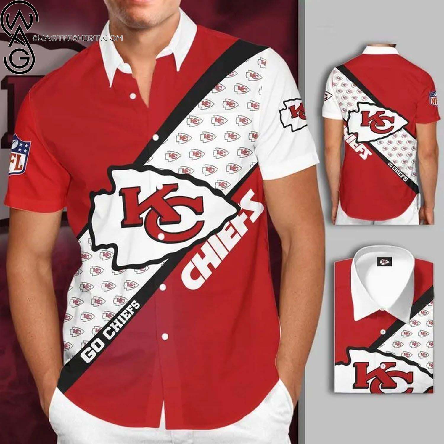 Kansas City Chiefs Football Team Full Printing Hawaiian Shirt