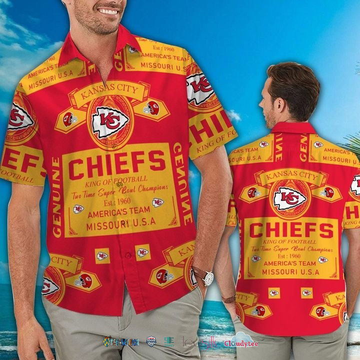 Kansas City Chiefs Ocean Fishes Hawaiian Shirt Beach Short