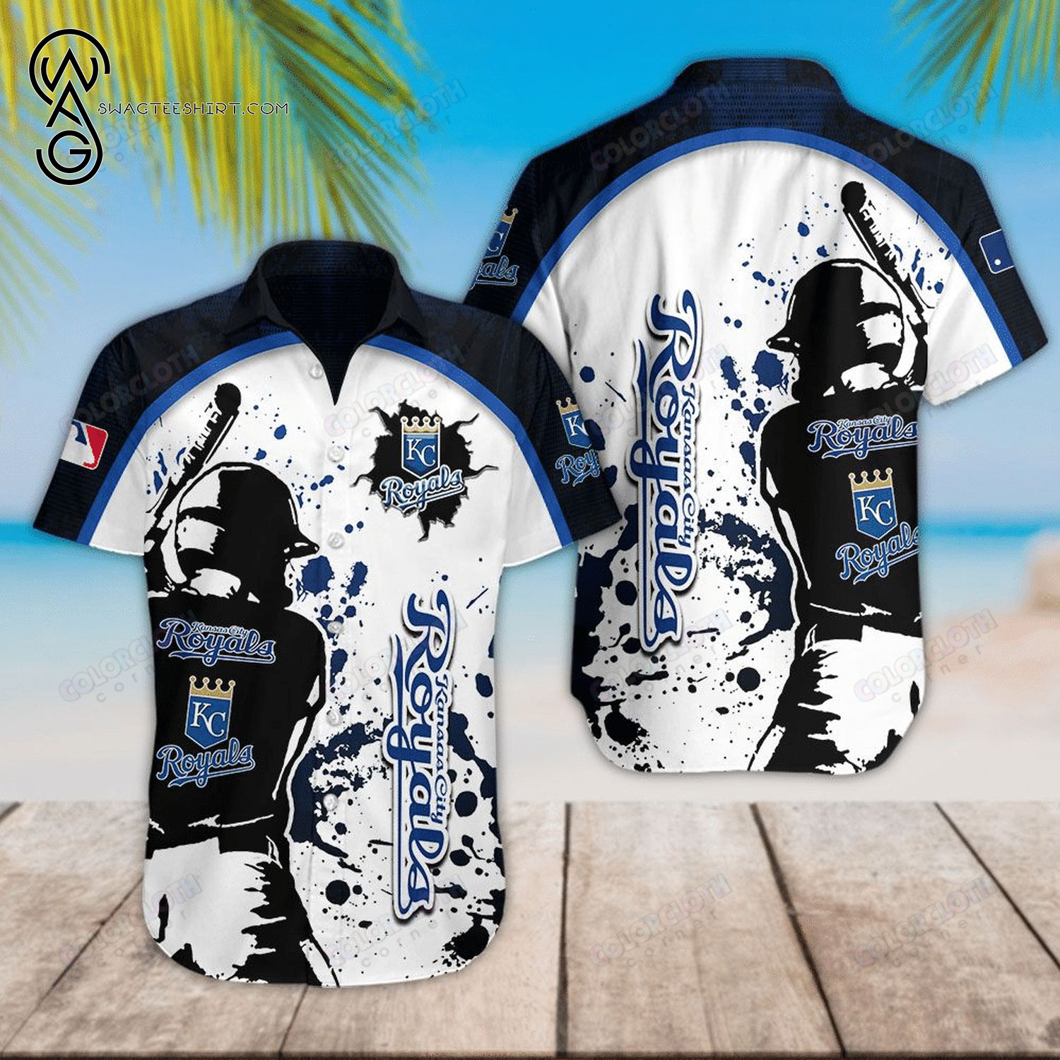 Kansas City Royals Baseball Team Summer Hawaiian Shirt