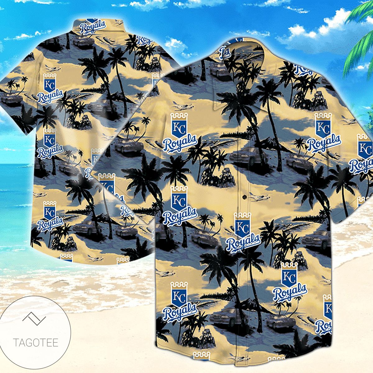 Kansas City Royals Logo Aloha Hawaiian Shirt