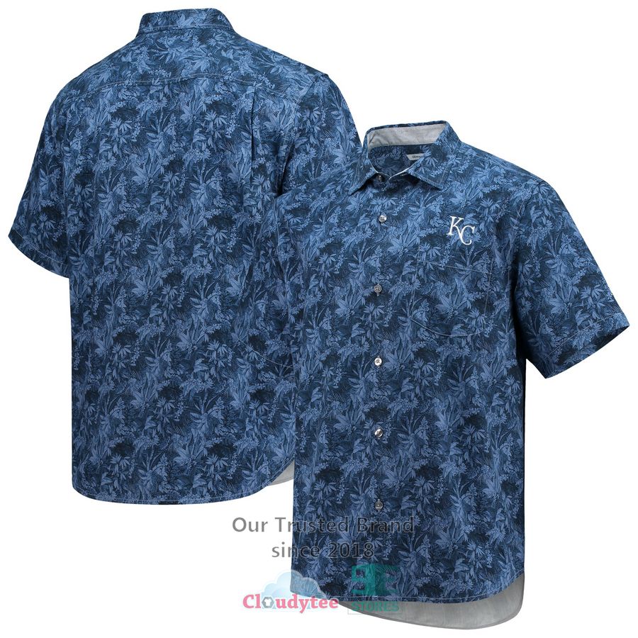 Kansas City Royals Floral Button Up Hawaiian Shirt