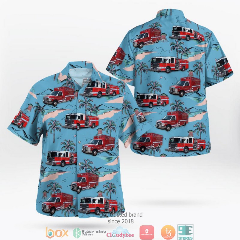 Katy Texas Harris County ESD No.48 Hawaiian Shirt