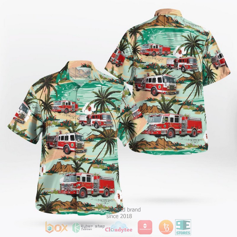 Kensington Maryland Kensington Volunteer Fire Department Company 5 Hawaiian Shirt