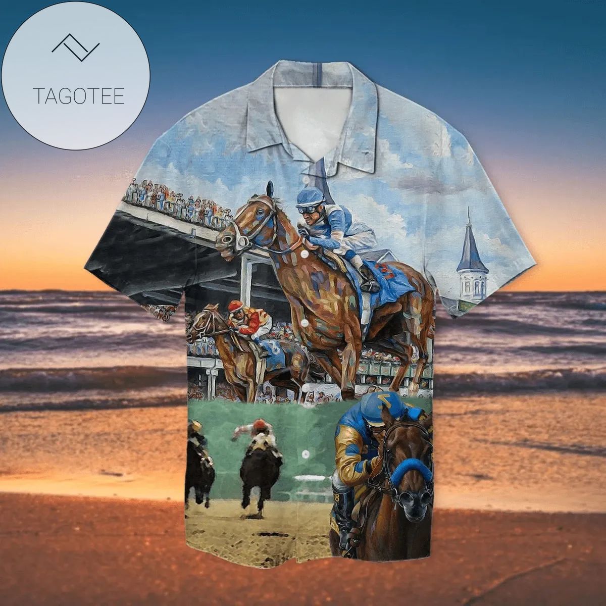 Kentucky Derby Horse Racing Unisex Hawaiian Shirts