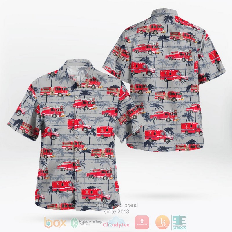 Kentucky Oldham County EMS Hawaiian Shirt