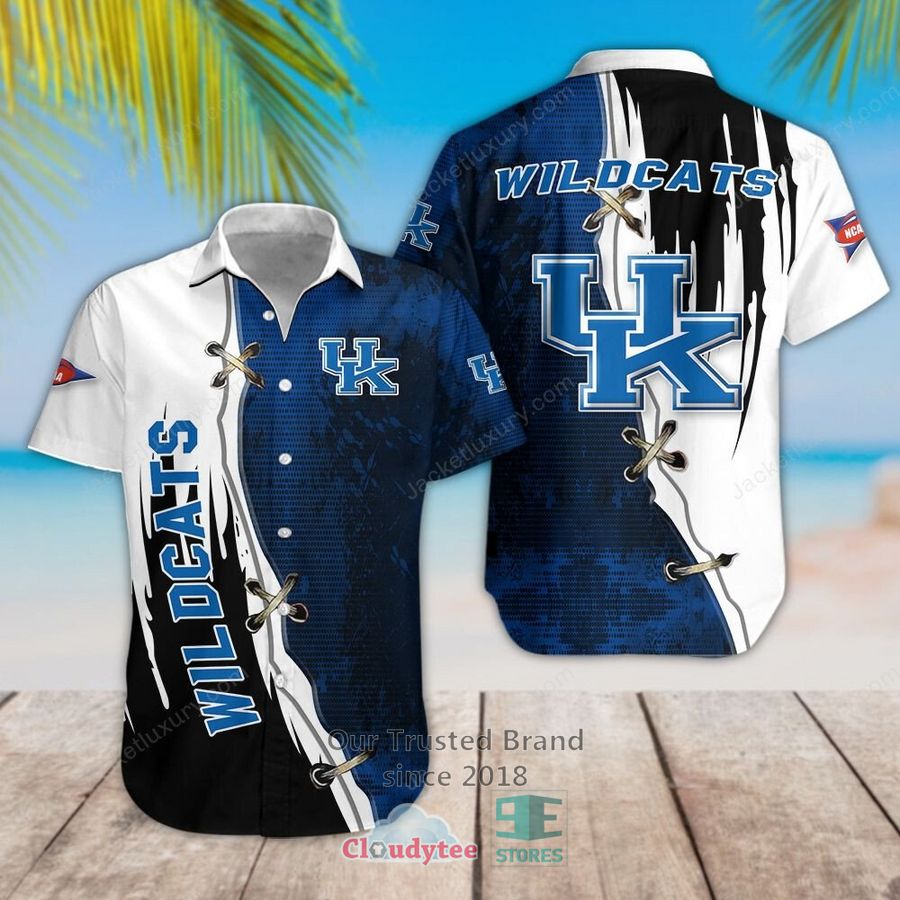 Kentucky Wildcats Tommy Bahama Al Fresco Tropics Jacquard White Hawaiian Shirt