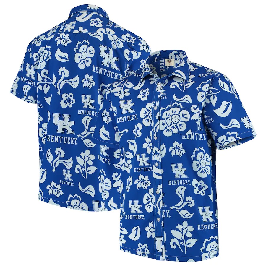 Kentucky Wildcats Columbia Super Slack Tide Royal Hawaiian Shirt