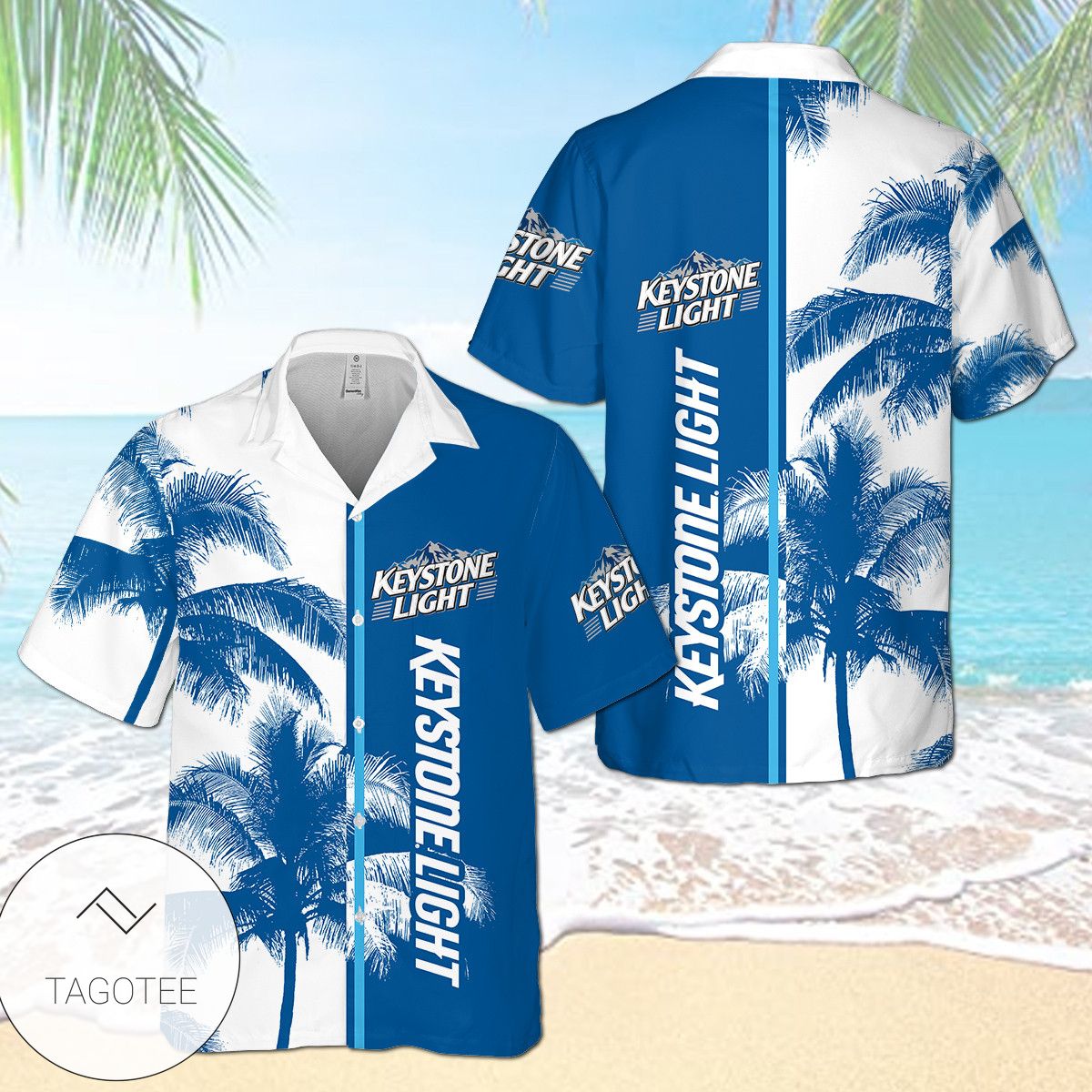 Keystone Light Hawaiian Shirt Ver3