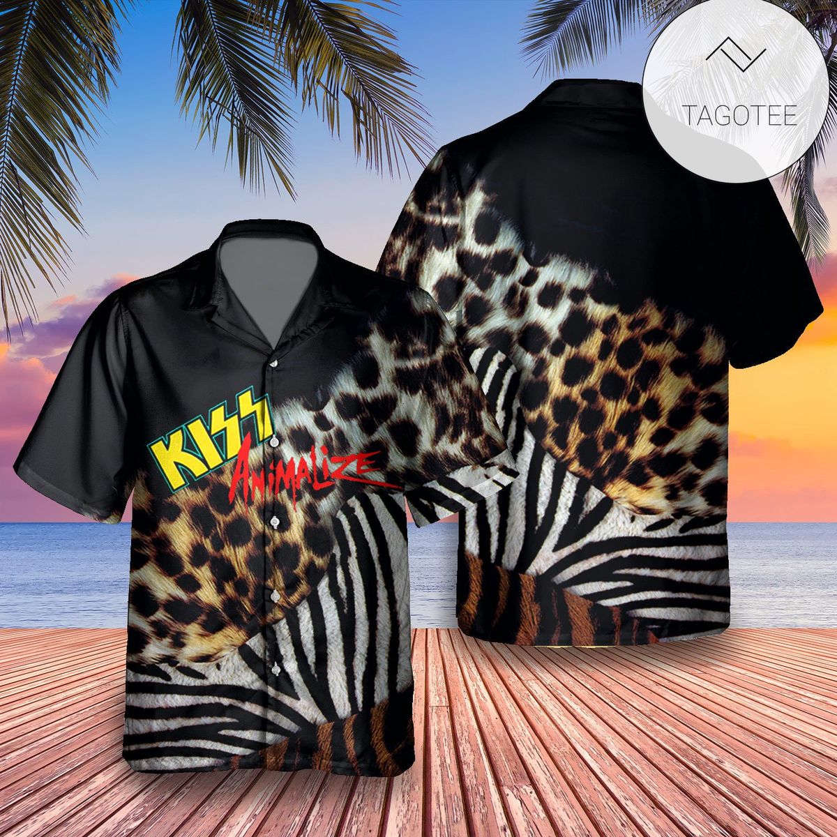 Kiss Alive The Millennium Concert Album Cover Hawaiian Shirt