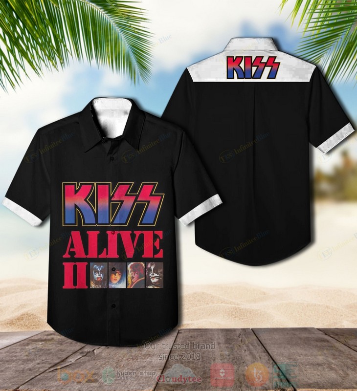 Kiss Band Alive 35 Short Sleeve Hawaiian Shirt