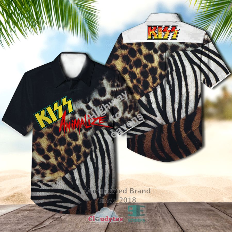 Kiss Band Asylum Album Hawaiian Shirt