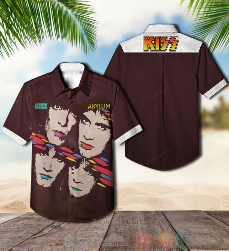 Kiss Band Asylum Short Sleeve Hawaiian Shirt