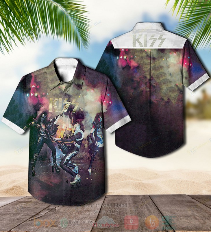 Kiss Band Asylum Short Sleeve Hawaiian Shirt