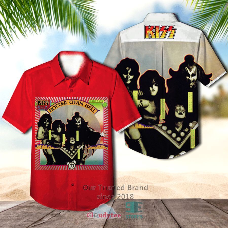 KISS Band Hawaiian Shirt, Shorts