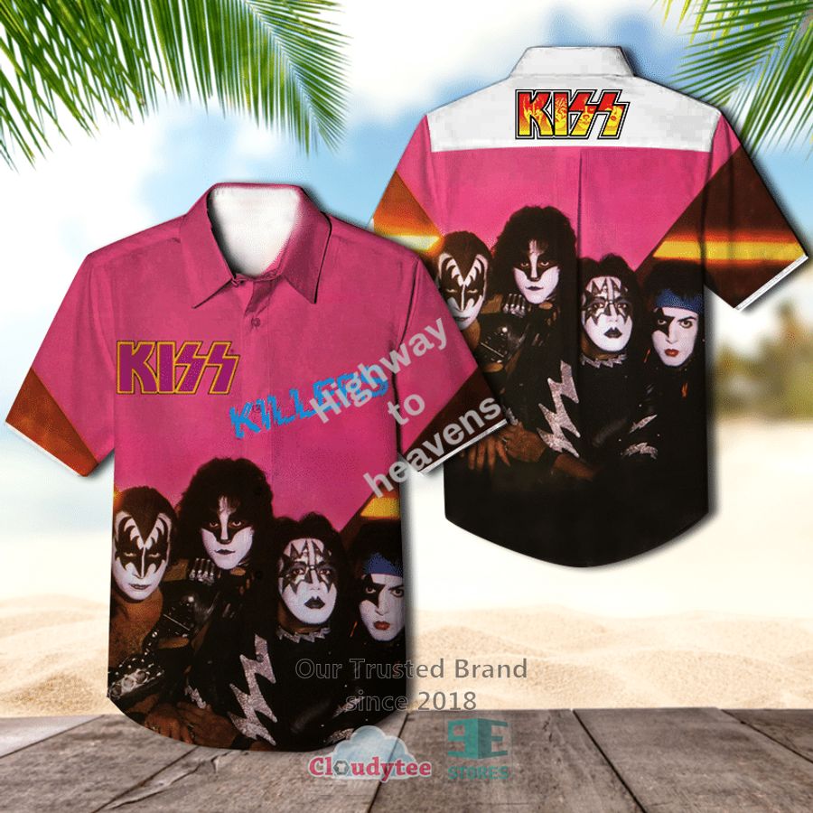 Kiss Band Hotter Than Hell Album Hawaiian Shirt