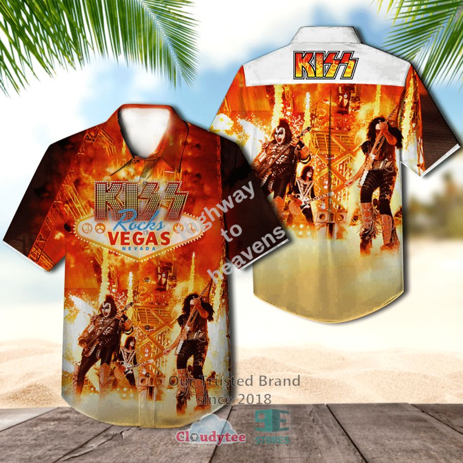 Kiss Band Love Gun Album Hawaiian Shirt