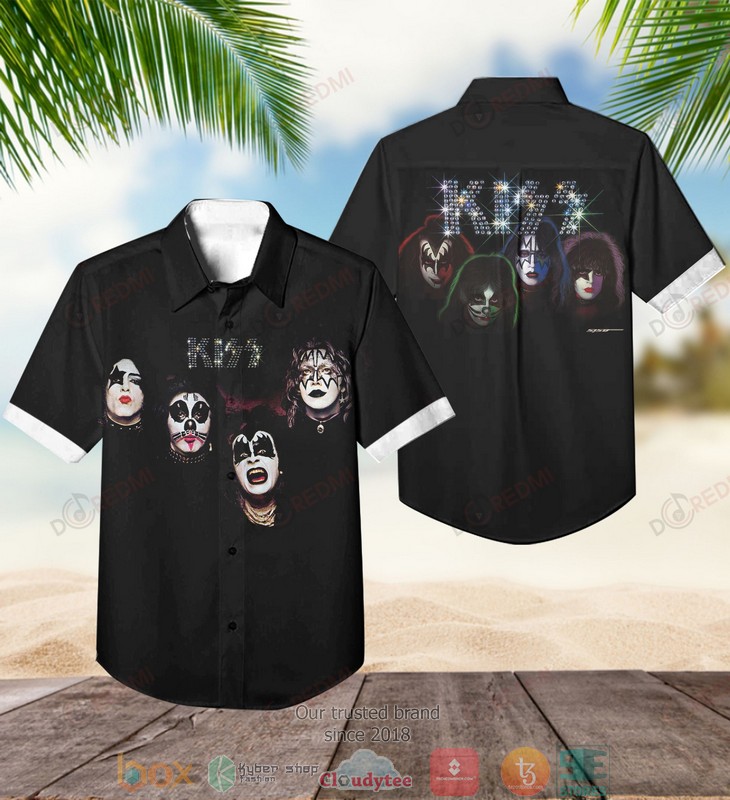 Kiss Band live concert Short Sleeve Hawaiian Shirt