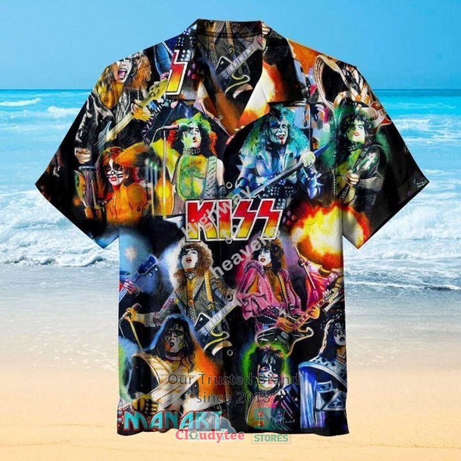 Kiss Band Love Gun Album Hawaiian Shirt