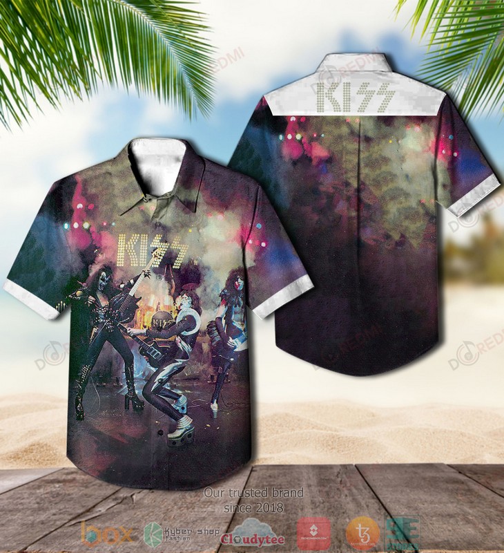 Kiss band Kiss Short Sleeve Hawaiian Shirt