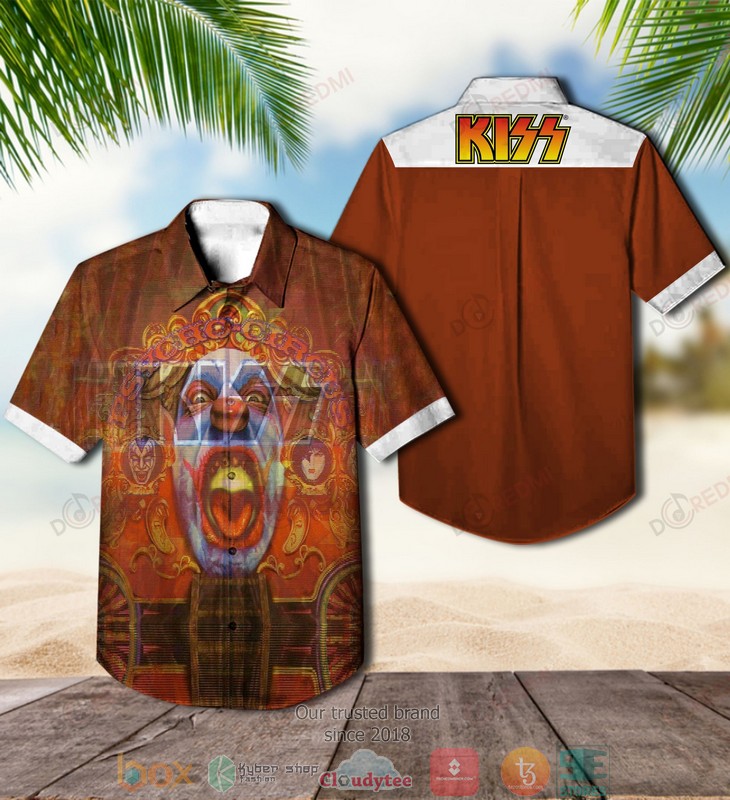 Kiss band Rock and Roll Over Short Sleeve Hawaiian Shirt