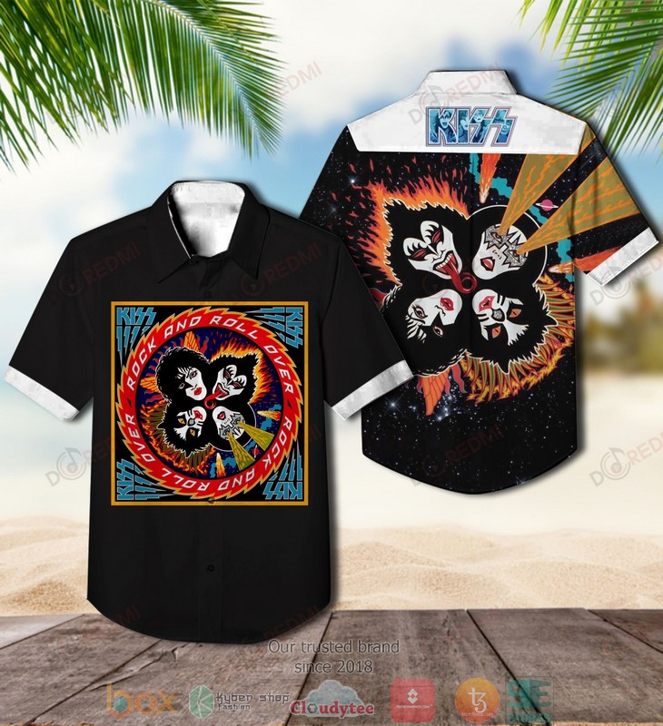 Kiss Band Psycho Circus Short Sleeve Hawaiian Shirt