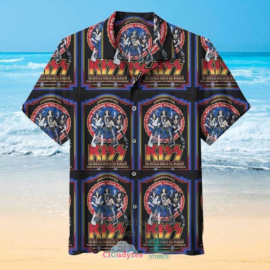 Kiss Band SS Album Hawaiian Shirt