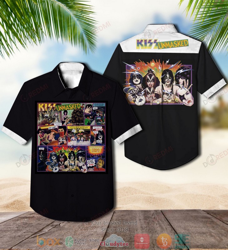 Kiss Band Rock and Roll Over Hawaiian Shirt