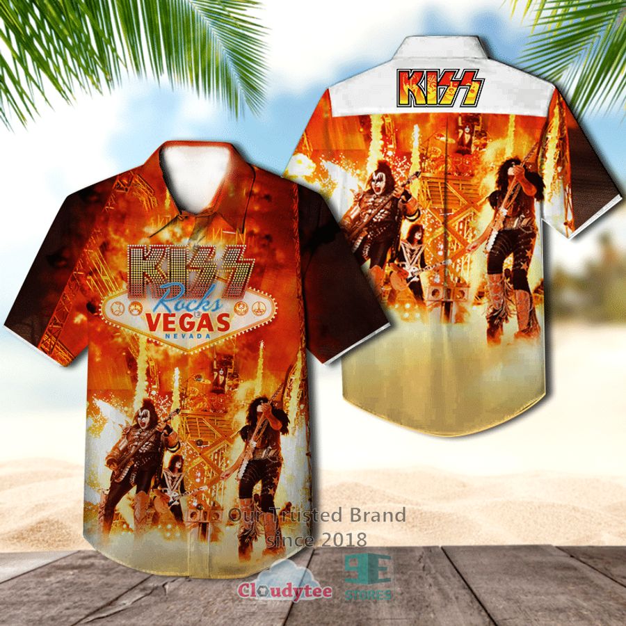 Kiss Kiss Art Album Casual Hawaiian Shirt