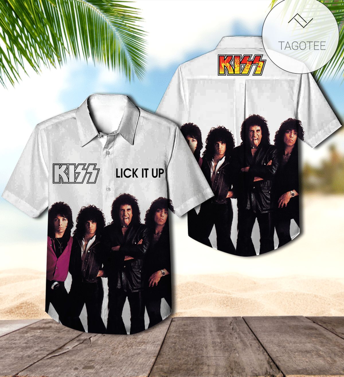 Kiss Killers Compilation Album Cover Hawaiian Shirt