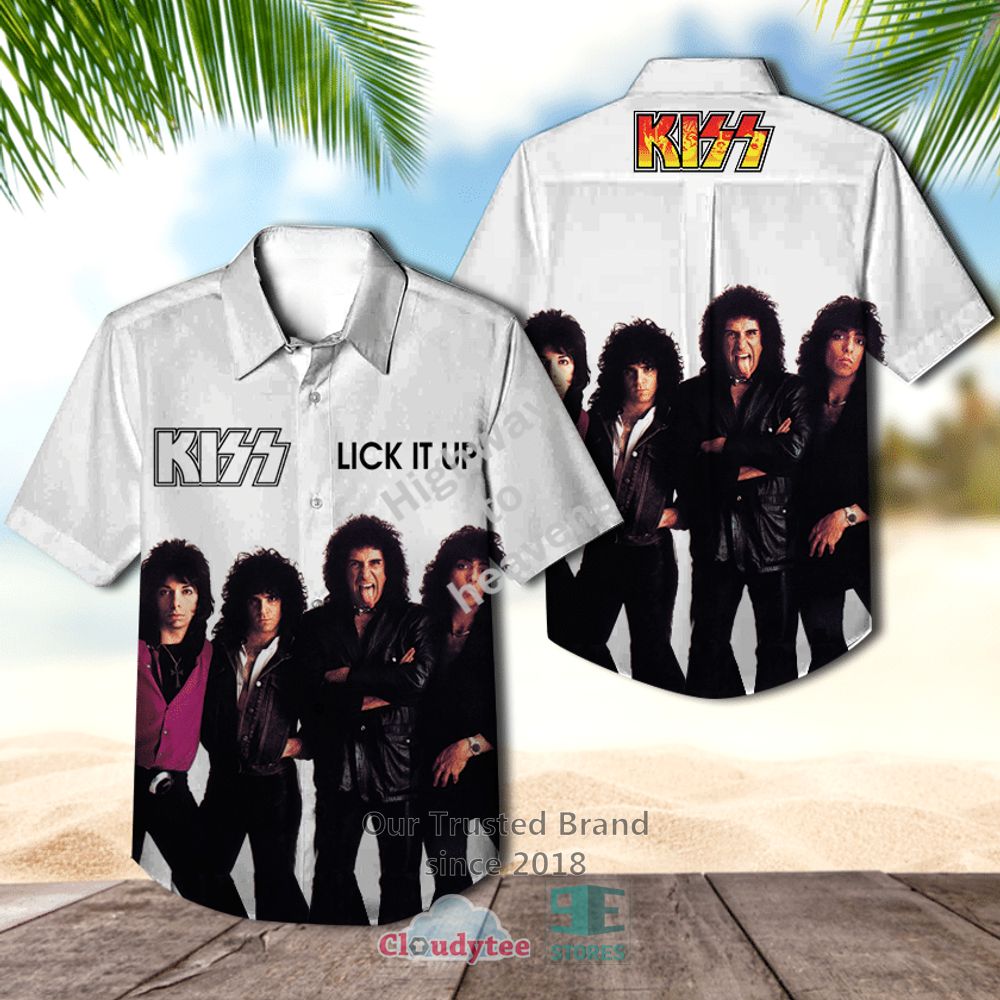 Kiss Love Gun Casual Hawaiian Shirt