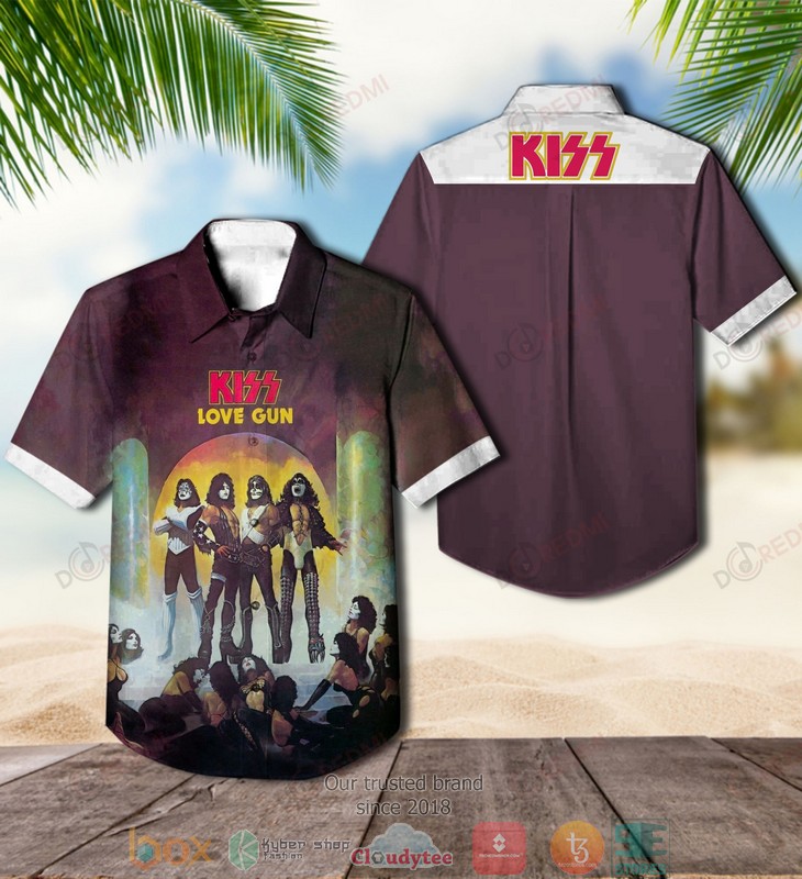 Kiss Destroyer Album Short Sleeve Hawaiian Shirt