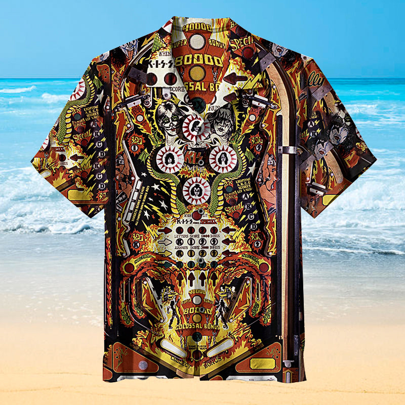 Kiss Pinball Hawaiian Shirt