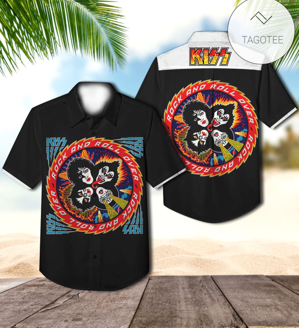 Kiss Revenge The Sixteenth Studio Album Cover Hawaiian Shirt