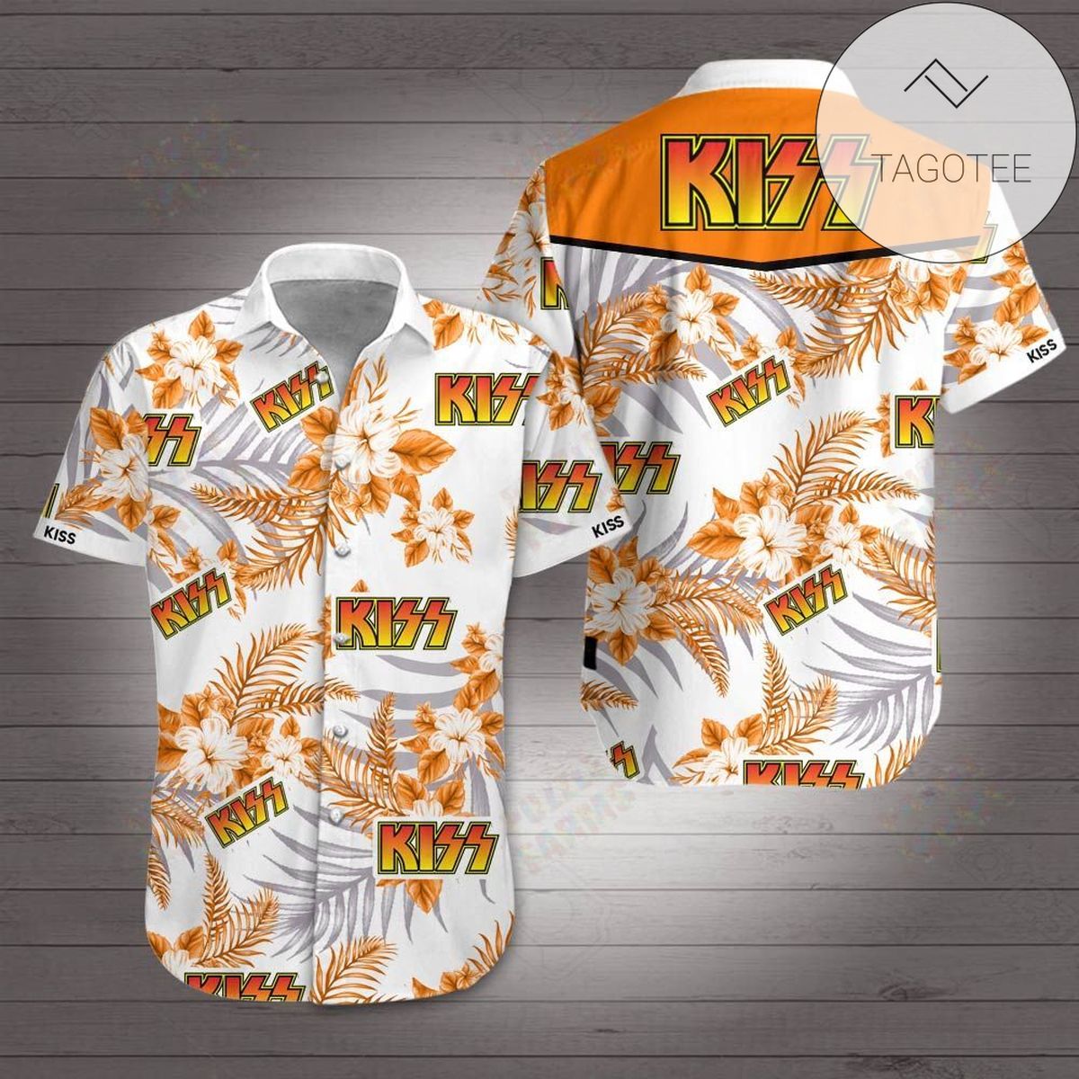 Kiss Rocks Vegas Live Album Cover By Kiss Hawaiian Shirt