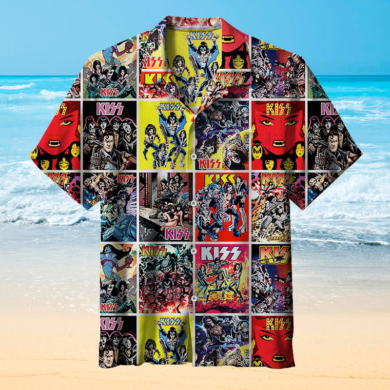 Kodak Neon Retro Signs Hawaiian Shirt